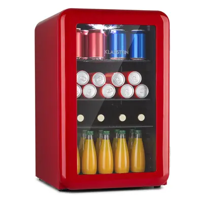 Klarstein PopLife Nevera para bebidas frigorífico litros de capacidad de a °C diseno retro LED