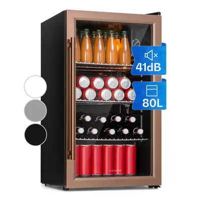 Klarstein Nevera Beersafe 80 litros estantes puerta de cristal panorámica