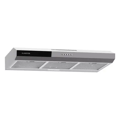 Klarstein Campana extractora empotrada Contempo 90cm 200m3/h LED acero inoxidable acrílico