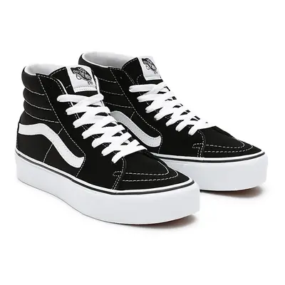 VANS Zapatillas Sk8-hi 2.0 De Ante Con Plataforma (black/true Whit) Mujer Negro, Talla