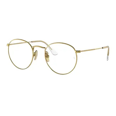 Ray-Ban ROUND TITANIUM OPTICS Oro Montura Transparente Lentes