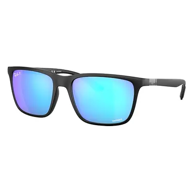 Ray-Ban RB4385 Gafas de sol Negro Montura Azul Lentes polarizados