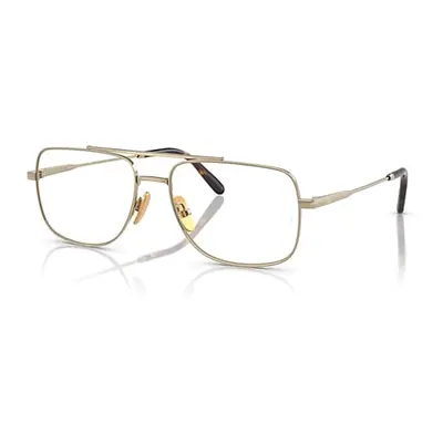 Ray-Ban WILLIAM TITANIUM OPTICS Oro Arista Montura Transparente Lentes polarizados