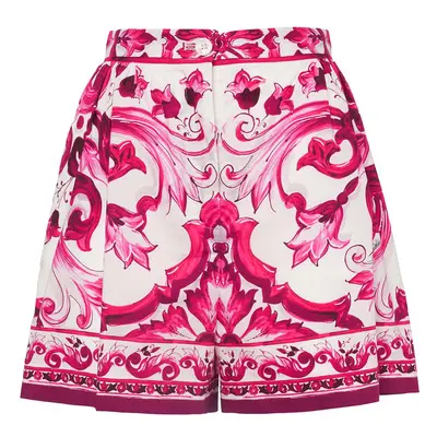 Dolce & Gabbana | Mujer Shorts De Algodón Estampado Multicolor