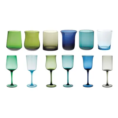 Set De Vasos Y Copas De Vino