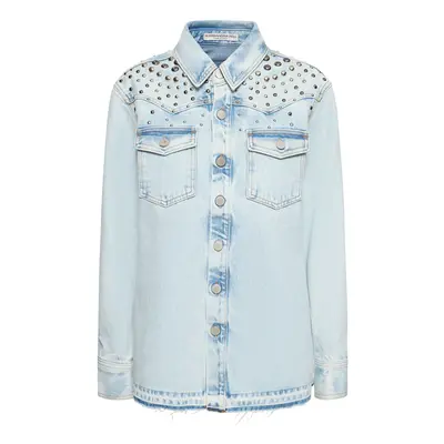 Chaqueta De Denim Con Tachuelas