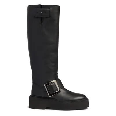 Botas Biker De Piel 15mm