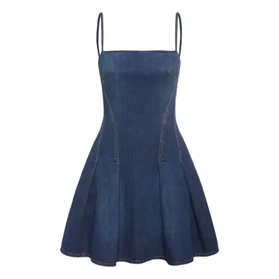 Vestido Corto De Denim