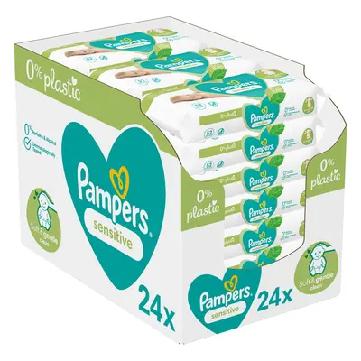 PAMPERS Toallitas húmedas sensibles Sin plástico x piezas = piezas