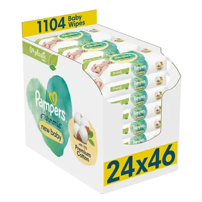 PAMPERS Toallitas húmedas Harmony New Baby Plastic Free 24x46uds