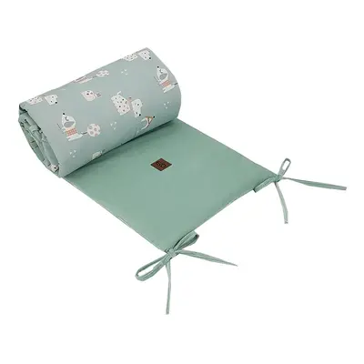 EKO Protector de cama TERCIOPELO Perros Menta 360x35 cm