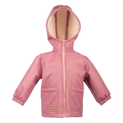 Chaqueta softshell de invierno para niños con forro polar Monkey Mum® - Ovejita rosa 98/104