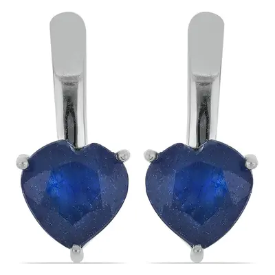 Pendientes de Plata con Zafiro Azul Rosebery