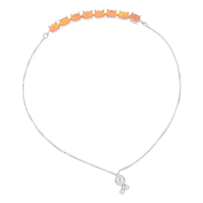 Pulsera de Plata con Ópalo Naranja de Lega Dembi