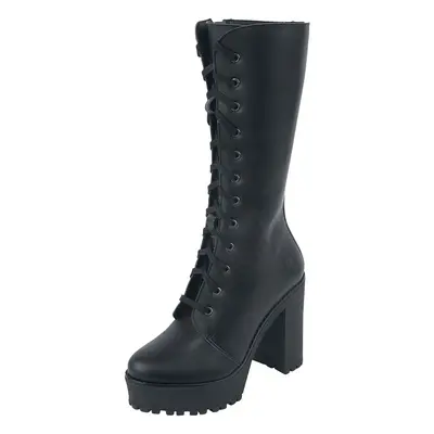 Botas Gótico de Altercore - Alexa Vegan - EU37 - para Mujer - Negro