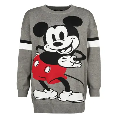 Jersey de punto Disney de Micky & Minnie - Mickey Mouse Stance - S - para Mujer - Gris