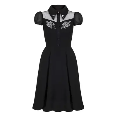 Vestidos de longitud media de Hell Bunny - Roesia Dress - XS - para Mujer - Negro