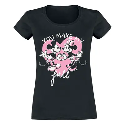 Camiseta Disney de Micky & Minnie - Mickey And Minnie Mouse - You Make My Heart Full - para Muje