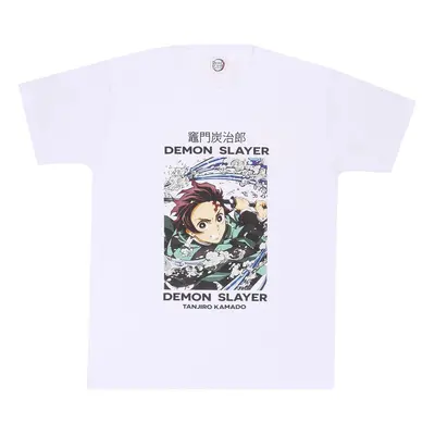 Camiseta Anime de Demon Slayer - Whirlpool XXL - para Hombre - Blanco