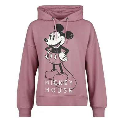 Sudadera con capucha Disney de Micky & Minnie - Mickey Mouse - S - para Mujer - rosa oscuro