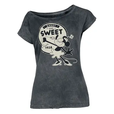 Camiseta Disney de Micky & Minnie - Disney 100 - Minnie Mouse - S XL - para Mujer - Gris