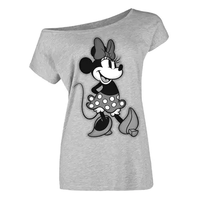 Camiseta Disney de Micky & Minnie - Minnie Mouse - Beauty - S 3XL - para Mujer - Gris