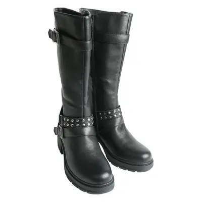 Botas de Gothicana by EMP - High Biker Boots - EU37 EU41 - para Mujer - Negro