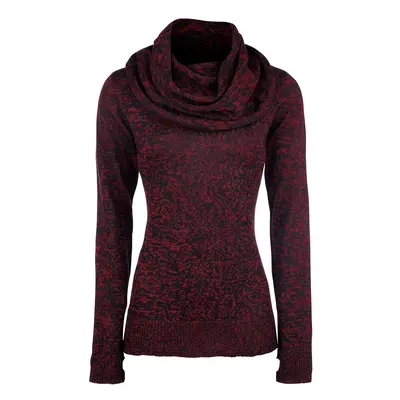 Jersey de punto de Black Premium by EMP - Up The Neck - S XXL - para Mujer - negro/rojo