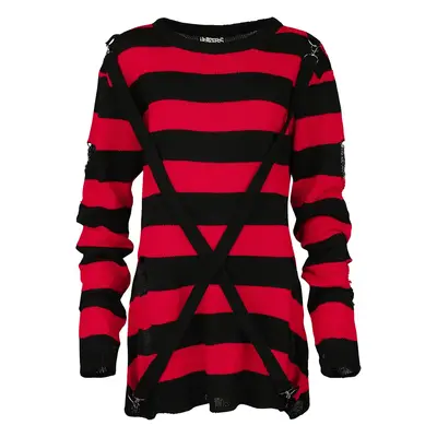 Jersey de punto Gótico de Heartless - Oriana - XS 4XL - para Mujer - rojo/negro