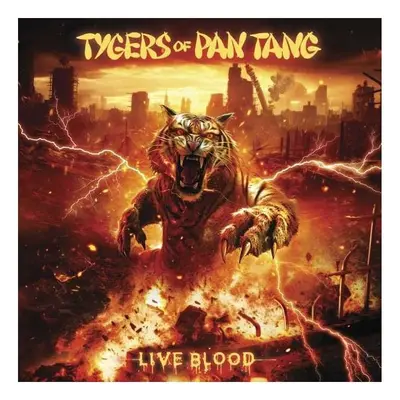 LP de Tygers Of Pan Tang - Liveblood - para