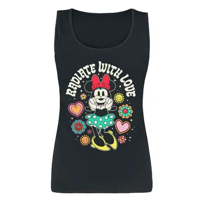 Top tirante ancho Disney de Micky & Minnie - Minnie Mouse - Radiate With Love - para Mujer - Neg