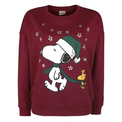 Christmas Jumper de Peanuts - Snoopy - Snow - Jersey Oversized - S XXL - para Mujer - Rojo