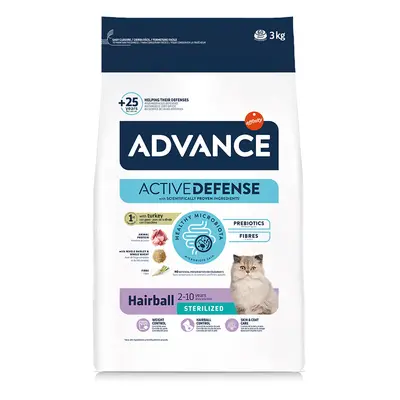 Advance Sterilized Hairball con pavo - 2 x 3 kg