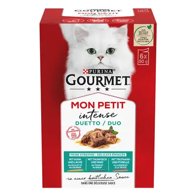 Purina Gourmet Mon Petit en sobres 48 x 50 g - Pack Ahorro - Mix de carne y pescado