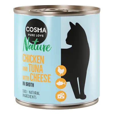 Cosma Nature 12 x 280 g - Pack Ahorro - Pollo y atún con queso