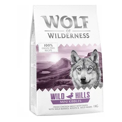 Wolf of Wilderness Mini Wild Hills con pato 5 x 1 kg - Pack Ahorro