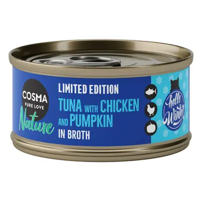 Cosma Nature Atún con pollo y calabaza - Edición de invierno - 24 x 70 g - Pack Ahorro