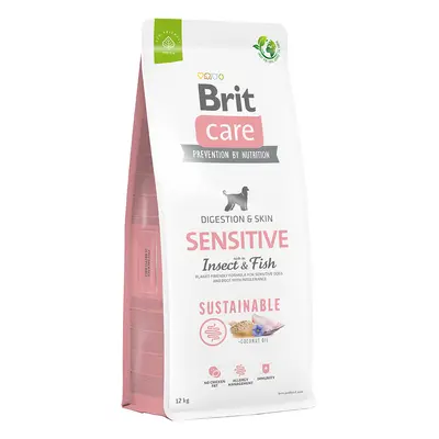 Brit Care Sustainable Sensitive con pescado e insectos - 2 x 12 kg - Pack Ahorro