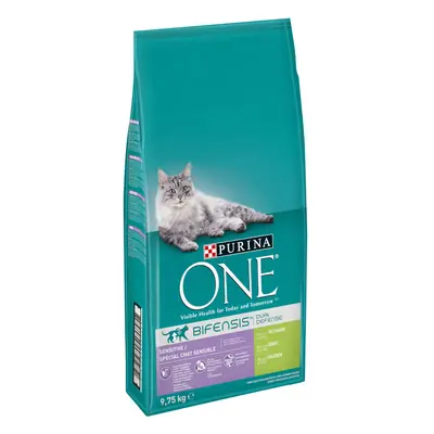 PURINA ONE Sensitive pienso para gatos - 2 x 9,75 kg - Pack Ahorro