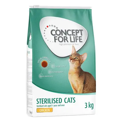 Concept for Life Adult 3 kg pienso para gatos: ¡15 % de descuento! - Sterilised Cats