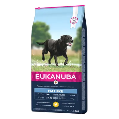 Eukanuba 15 kg pienso para perros en oferta: 13 + 2 kg ¡gratis! - Thriving Mature razas grandes