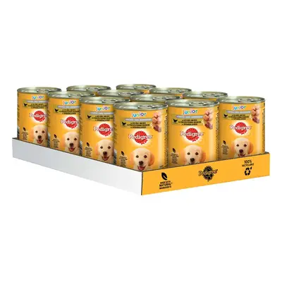 Pedigree Classic 24 x 400 g comida húmeda para perros - Junior - Ave y arroz