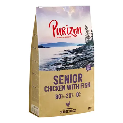 Purizon 12 kg pienso para perros ¡con 10 € de descuento! - Senior con pollo y pescado