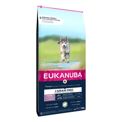 Eukanuba Grain Free 12 kg pienso para perros: ¡15 % de descuento! - Puppy razas grandes con cord