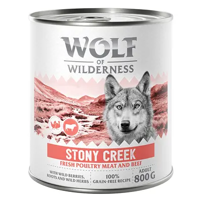 Wolf of Wilderness 24 x 800 g comida húmeda ¡con 10 € de descuento! - Expedition - Stony Creek, 