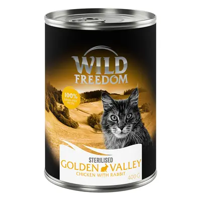 Wild Freedom 24 x 400 g comida húmeda para gatos: ¡10 € de descuento! - Golden Valley Sterilised