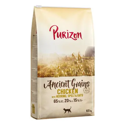 Purizon 6,5 kg pienso para gatos ¡con 10 € de descuento! - Adult pollo con pescado - cereales an