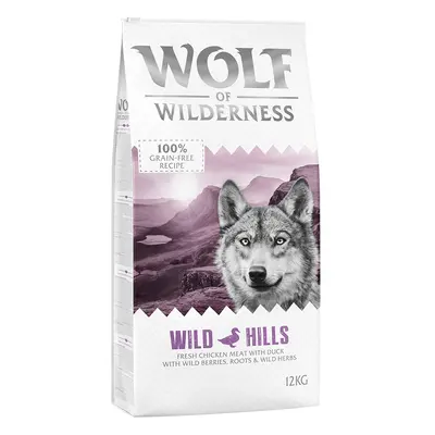 Wolf of Wilderness 12 kg pienso para perros ¡con 10 € de descuento! - Wild Hills, con pato