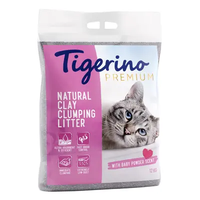 Tigerino Premium 2 x 12 kg arena aglomerante ¡a precio especial! - Olor a talco