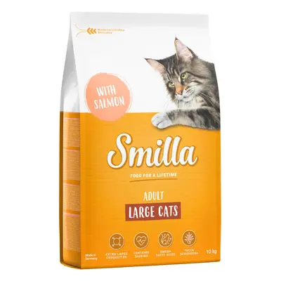 Smilla 10 kg pienso para gatos ¡con 5 € de descuento! - Adult Gatos XXL con salmón